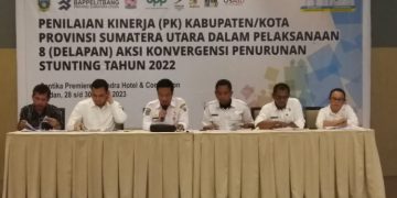 Ketua TPPS Humbahas Hadiri Penilaian Kerja Pelaksanaan Aksi Konvergensi Penurunan Stunting di Medan