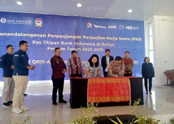 BI Area Sibolga Gelar Penandatangan Perpanjangan Perjanjian Kerjasama dan Penambahan Plafon Kas Titipan Sebesar 200 Miliar, Antara BI Area Sibolga Ke- BNI, Periode 2022- 2025