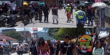 Polres Toba Beri Pengamanan Visualisasi Jalan Salib Di Balige