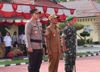 Jelang Hari Raya Idul Fitri Polres Toba Gelar Apel Pasukan Operasi Ketupat 2023