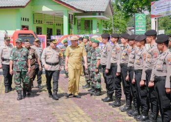 Apel Gelar Pasukan Operasi Ketupat Toba 2023, Bupati Humbahas Sampaikan Arahan Kapolri