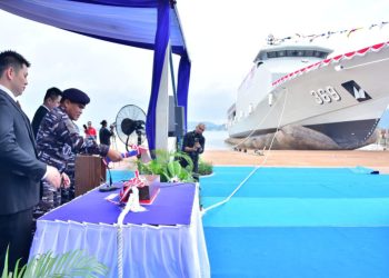 Kasal Luncurkan Korvet Bung Karno di Batam