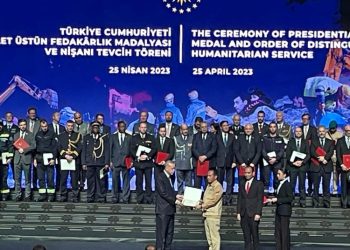 Presiden Turkiye Anugerahi Personel Indonesia Medali dan Penghargaan Pascagempa M7,8