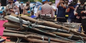 Polisi Bongkar Tempat Pembuatan Senjata Rakitan di Bengkulu