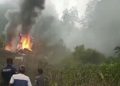 Helikopter Milik TNI AD Jatuh di Kebun Teh Ciwidey Bandung
