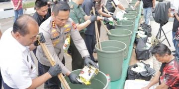 Polres Jakbar Musnahkan Ratusan Kilogram Sabu dan Ganja Senilai Rp409 Miliar