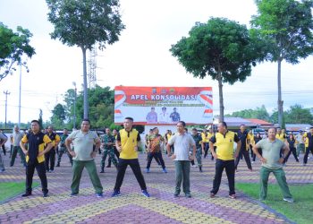 TNI-Polri dan Pemkab Humbahas Gelar Olahraga Bersama Tingkatkan Sinergitas dan Solidaritas