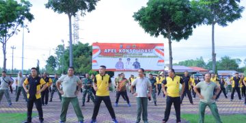 TNI-Polri dan Pemkab Humbahas Gelar Olahraga Bersama Tingkatkan Sinergitas dan Solidaritas
