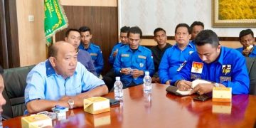 KNPI Langkat Audiensi Kepada Plt. Bupati Syah Afandin