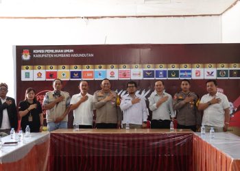 Kapolres Kunjungi KPU Humbahas Terkait Persiapan Penyelenggaraan Pemilu 2024