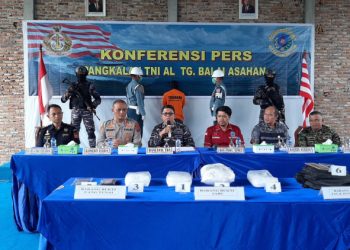 TNI AL Gagalkan Penyelundupan Narkoba Jenis Sabu Senilai Rp. 8,9 M di Kuala Bagan Asahan