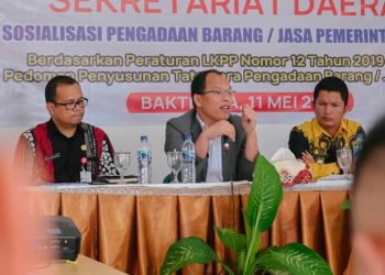 Bupati Humbahas Sosialisasi PBJ Dalam Rangka Percepatan Pembangunan