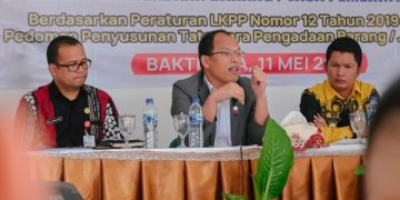 Bupati Humbahas Sosialisasi PBJ Dalam Rangka Percepatan Pembangunan