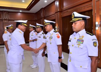 Kasal Pimpin Sertijab Sejumlah Jabatan Strategis di Lingkungan Mabesal