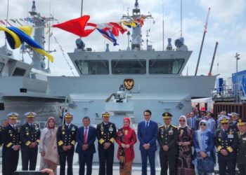 Kasal Pimpin Acara Delivery, TNI AL Resmi Miliki Kapal Penyapu Ranjau Canggih