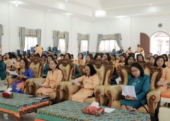 Ketua TP. PKK Humbahas Ajak Bhayangkara, Persit, PKK dan DWP Dukung Gerakan Transisi PAUD ke SD