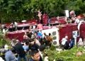 Bus Masuk Jurang di Guci Tegal, Satu Orang Meninggal