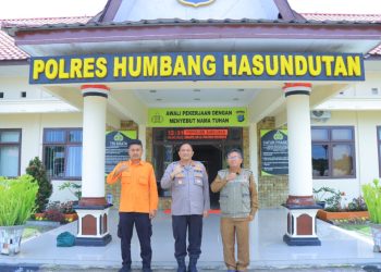 BPBD Humbahas Temui Kapolres Bahas Pemantapan Apel Gelar Pasukan dan Peralatan Siaga Bencana