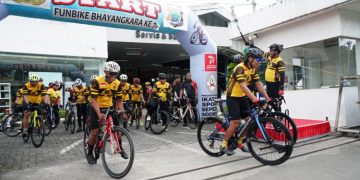 Pangdam XVIII Kasuari Fun Bike Bersama Kapolda Papua Barat