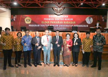 Wakil Bupati Humbahas Sidang Terbuka Promosi Doktor di Universitas Borobudur