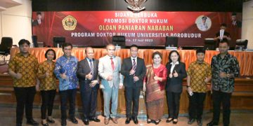 Wakil Bupati Humbahas Sidang Terbuka Promosi Doktor di Universitas Borobudur