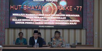 Dalam Rangka Hari Bhayangkara ke-77, Polres Humbahas Gelar Doa Bersama Lintas Agama