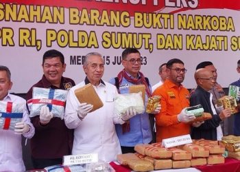 Dalam 3 Bulan, Polda Sumut Amankan 134 Kg Sabu dan 537 Kg Ganja