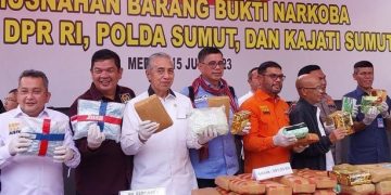 Dalam 3 Bulan, Polda Sumut Amankan 134 Kg Sabu dan 537 Kg Ganja