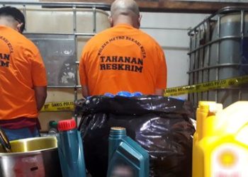 Pembuat Oli Palsu Yang Ditangkap Bareskrim Beromzet Rp20 Miliar Per-bulan