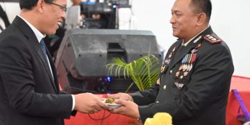 Bupati Humbahas di HUT Bhayangkara ke-77: Keamanan Bukan Hanya Tangungjawab TNI-Polri Tapi Semua Elemen Masyarakat