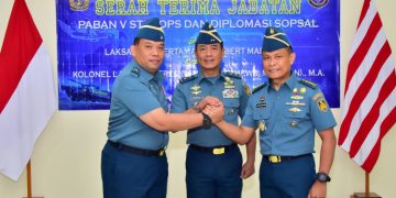 Asops Kasal Pimpin Serah Terima Jabatan Jajaran Staf Operasi TNI AL