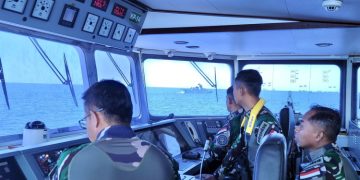 KRI Frans Kaisiepo-368 Unjuk Kehandalan Manuver Bersama Unsur MTF-UNIFIL Di Laut Mediterania