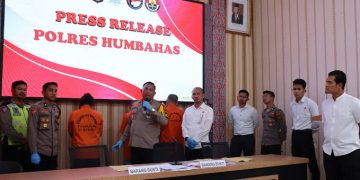 Polres Humbahas Ungkap Kasus Sabu dan Tabrak Lari, Tiga Orang Ditangkap