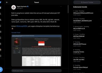 337 Juta Data Dukcapil Diduga Bocor dan Dijual di Forum Online Hacker