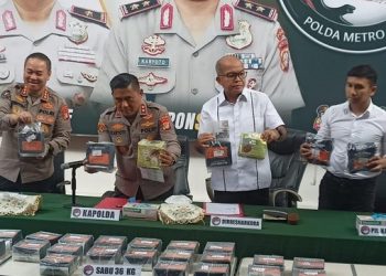 Polda Metro Jaya Gagalkan Peredaran 36 Kg Narkotika Jenis  Sabu