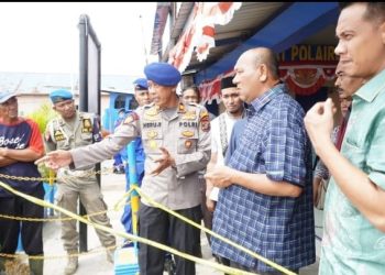 Tinjau Dermaga Pangkalan Berandan yang Runtuh, Syah Afandin Rencanakan Bangun di P APBD Langkat