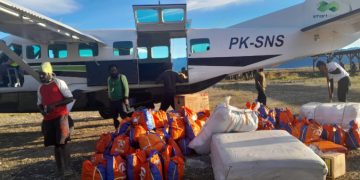Penyaluran Bantuan Kemanusiaan Bagi Warga Yang Terdampak Bencana kekeringan Di Papua Tengah Berjalan Lancar