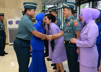 Kasal Terima Laporan Kenaikan Pangkat 27 Perwira Tinggi TNI AL