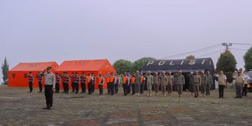 Kapolres Humbahas Pimpin Apel Gelar Pasukan dan Peralatan Siap Tanggap Bencana