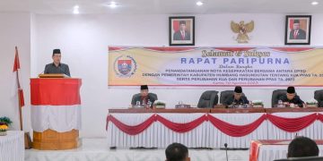 DPRD Humbahas Paripuranakan KUA / PPAS APBD 2024 & KUPA/ PPAS PAPBD 2023