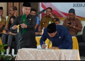 Sebelum Dikukuhkan, Paskibraka Kabupaten Langkat Bacakan Ikrar