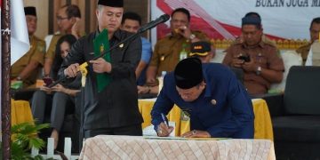 Sebelum Dikukuhkan, Paskibraka Kabupaten Langkat Bacakan Ikrar