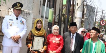 Plt. Wali Kota Bekasi Resmikan Nama Jalan Tokoh KH. Masturo Sebagai Pengganti Jalan Pramuka