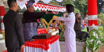 Pengibaran Bendera Merah Putih Dan Pawai Devile HUT Kemerdekaan RI Ke-78 Kab. Langkat