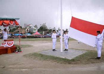 Upacara Peringatan HUT ke-78 Kemerdekaan RI Tahun 2023 di Humbahas Berjalan Hikmad dan Lancar