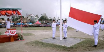 Upacara Peringatan HUT ke-78 Kemerdekaan RI Tahun 2023 di Humbahas Berjalan Hikmad dan Lancar