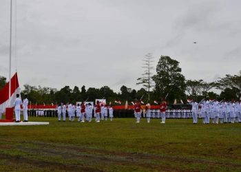 Danrem 181/PVT Hadiri Upacara Peringatan Kemerdekaan RI Ke 78 tahun 2023 Provinsi Papua Barat Daya