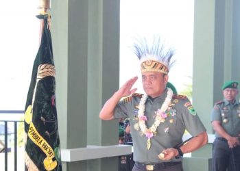 Mayjen TNI Ilyas Alamsyah Secara Utuh Menerima Satuan Kodam XVIII Kasuari