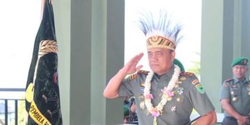 Mayjen TNI Ilyas Alamsyah Secara Utuh Menerima Satuan Kodam XVIII Kasuari