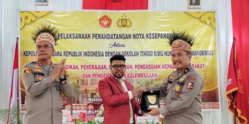 Tingkatkan Kemampuan Anggota, Polri Lakukan MoU dengan STIH Manokwari